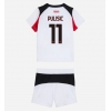 Koszulka piłkarska AC Milan Christian Pulisic #11 Strój wyjazdowy dla dzieci 2025-26 tanio Krótki Rękaw (+ Krótkie spodenki) Koszulka piłkarska AC Milan Christian Pulisic #11 Strój wyjazdowy dla dzieci 2025-26 tanio Krótki Rękaw (+ Krótkie spodenki)